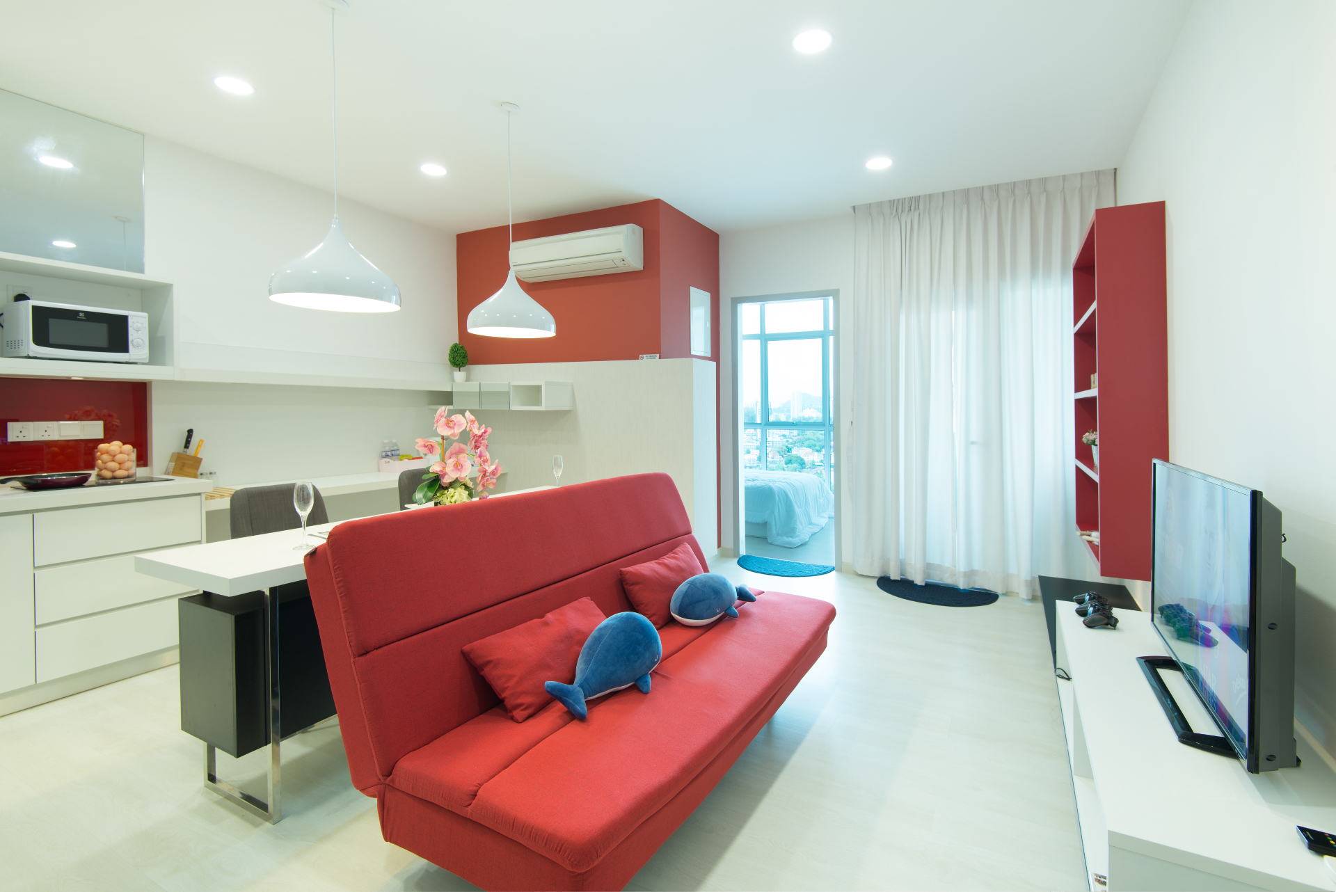 Quayside Resort Residences studio with sea view