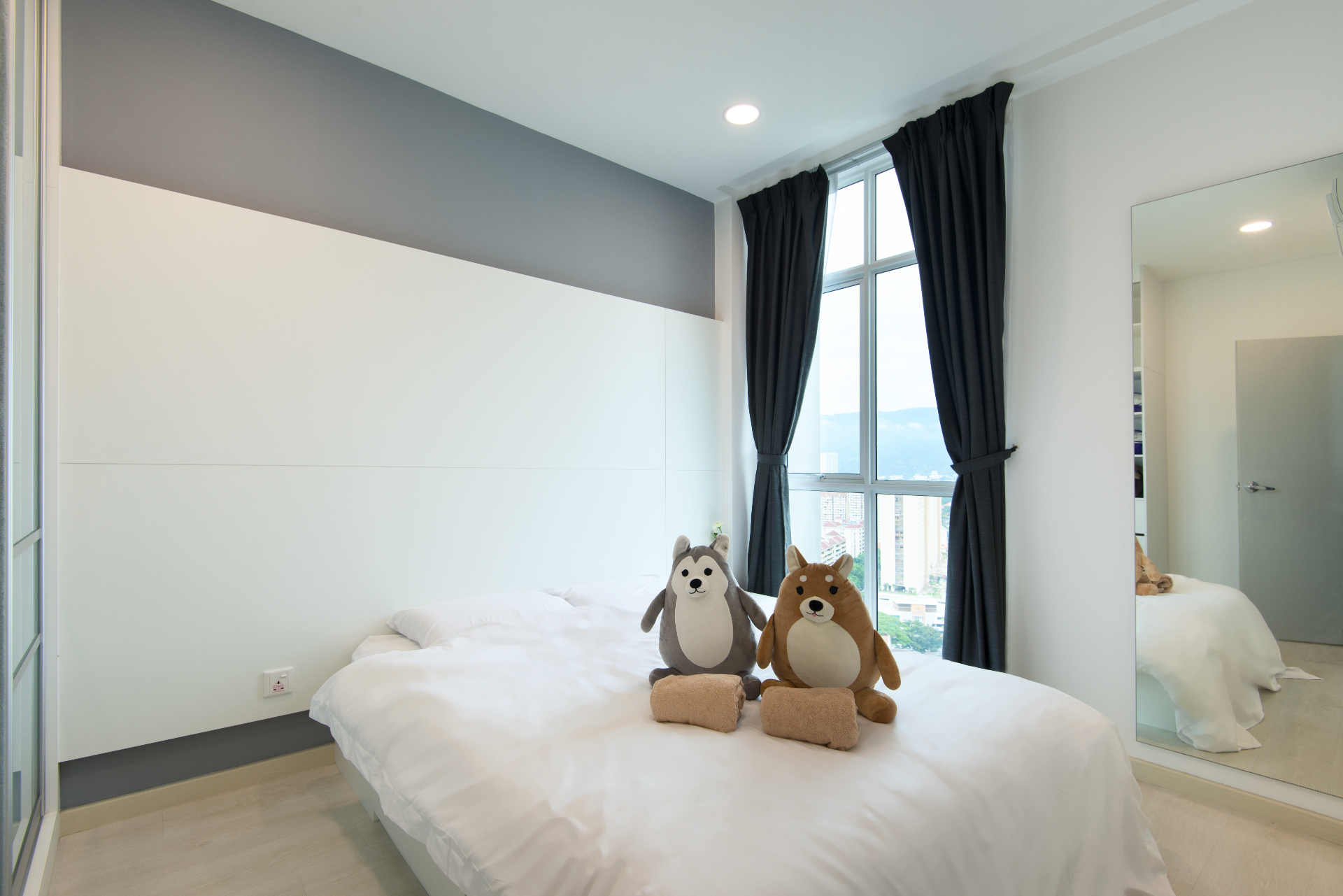 Birch The Plaza serviced apartment bedroom, George Town